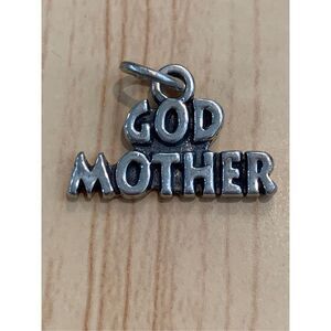 .925 God Mother Sterling Silver Jewelry Charm
